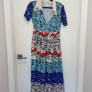 Colorful print dress